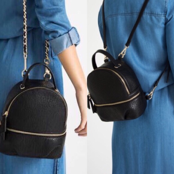 Zara Handbags - Zara Mini Convertible Crossbody Bag Backpack OS